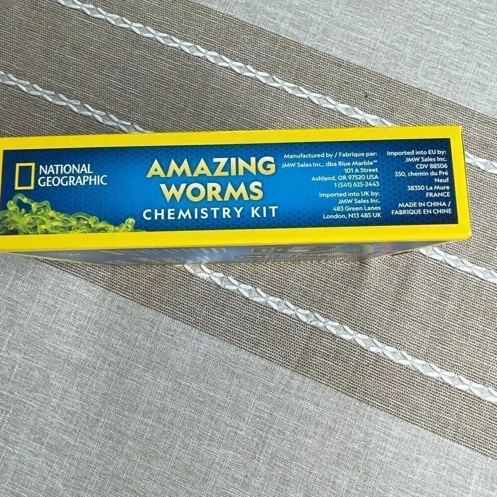 National Geographic STEN Amazing Worms Chemistry Kit NIB